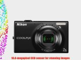 Nikon COOLPIX S6100 16 MP Digital Camera with 7x NIKKOR Wide-Angle Optical Zoom Lens and 3-Inch