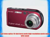 Sony Cybershot DSCP200/R 7.2MP Digital Camera 3x Optical Zoom (Red)
