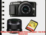 Olympus E-PL5 with 14-42mm and 25mm Lens (Black)   Free 16 GB Memory Card