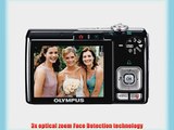 Olympus Stylus FE-280 8MP Digital Camera with Dual Image Stabilized 3x Optical Zoom (Black)