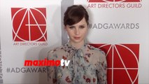 Felicity Jones Arrives at Art Directors Guild Awards Red Carpet