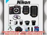Nikon 24MP D7100 Bundle - Includes Nikon AF-S DX NIKKOR 18-55mm f/3.5-5.6G VR - Nikkor 55-200mm