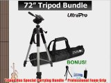 PRO 72-inch TRIPOD For The Canon PowerShot ELPH 160 IS ELPH 170 IS ELPH 100 HS 110 HS 130 IS