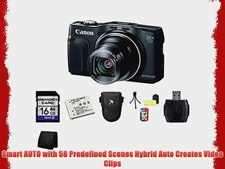 Canon PowerShot SX700 HS Digital Camera (Black) Bundle 1