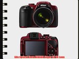 Nikon COOLPIX P600 Digital Camera (Red)   64GB Memory Card   Additional EN-EL23 Battery and