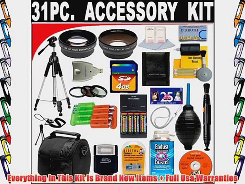 31 PC ULTIMATE SUPER SAVINGS DELUXE DB ROTH ACCESSORY KIT INCLUDES FLASH LENSES FILTERS ACCESSORIES
