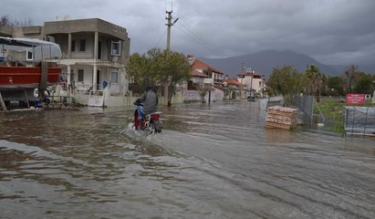 Muğla'da sel ve lodos