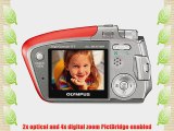 Olympus Stylus Verve 4MP Digital Camera with 2x Optical Zoom (Red)