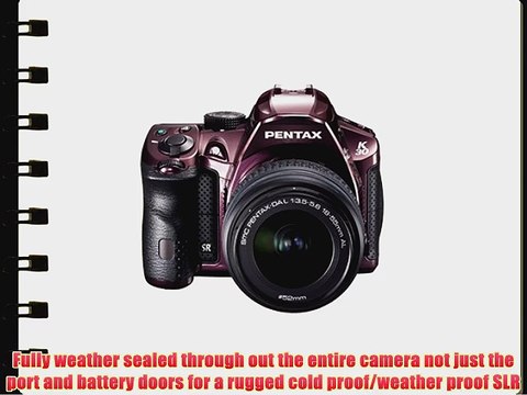 Pentax K-30 Weather-Sealed 16 MP CMOS Digital SLR with 18-55mm Lens (Crystal Bordeaux)