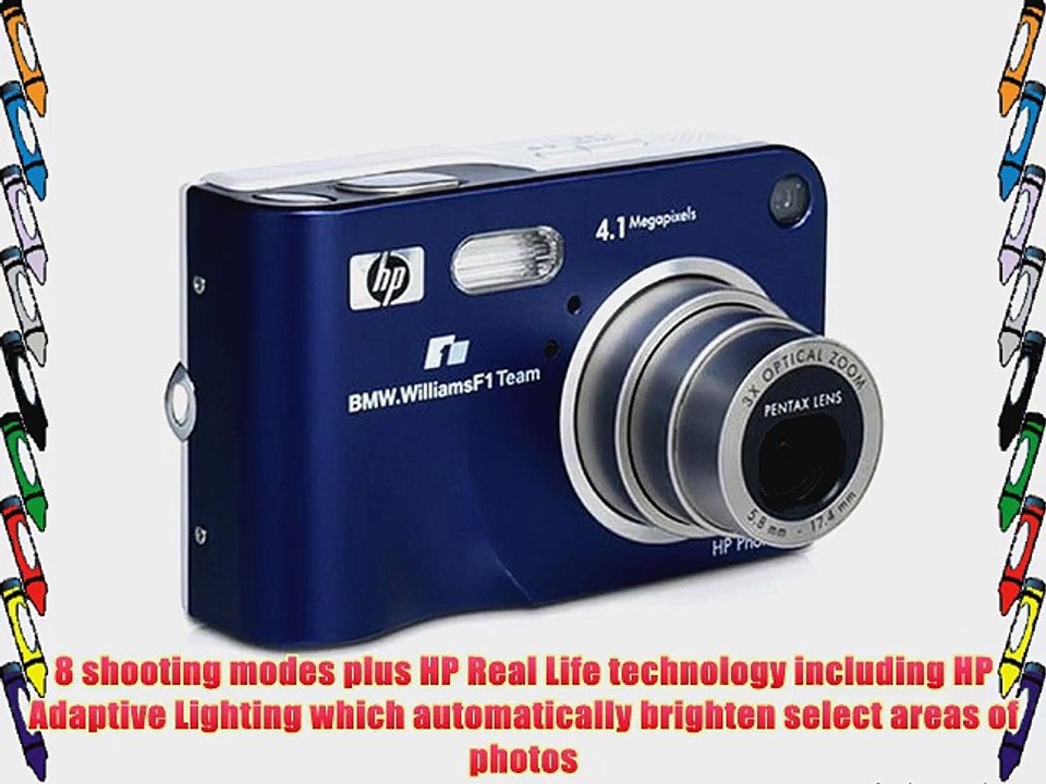 HP Photosmart BMW Williams F1 Team R607 4MP Digital Camera with 3x Optical Zoom (Special Edition)