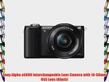 Sony Alpha a5000 Interchangeable Lens Camera with 16-50mm OSS Lens (Black)