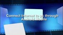How To Connect Internet To Computer Android Mobile In Urdu - Hindi - Crack Computer