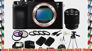 Sony Alpha a7S ILCE-7S/B ILCE-7S ILCE-7 Compact Full Frame Mirrorless Camera - Body Only