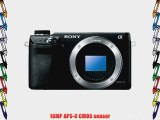 Sony NEX-6/B Compact Interchangeable Lens Digital Camera with 3-Inch LED - Body Only (Black)