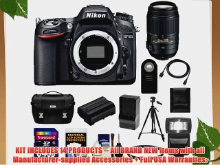 Nikon D7100 Digital SLR Camera Body with 55-300mm Lens   64GB Card   Battery