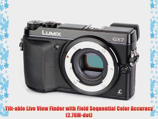 Panasonic LUMIX GX7 DMC-GX7K DMCGX7K 16.0 MP Mirrorless Micro Four Thirds DSLM Camera - Body