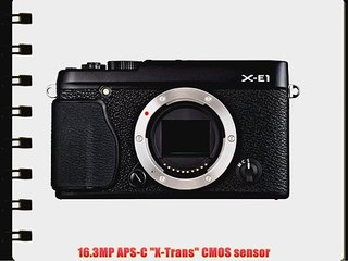 Fujifilm X-E1 16.3 MP Compact System Digital Camera with 2.8-Inch LCD - Body Only (Black)