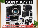 Sony Alpha A77 II Wi-Fi Digital SLR Camera Body with 18-135mm Lens   64GB Card   Battery