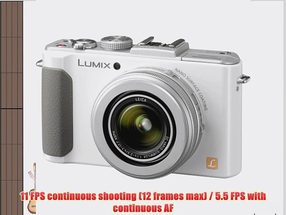 Panasonic LUMIX DMC-LX7W 10.1 MP Digital Camera with 7.5x Intelligent zoom and 3.0-inch LCD