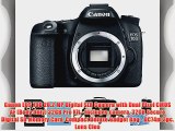 Canon EOS 70D 20.2 MP Digital SLR Camera with Dual Pixel CMOS AF (Body Only) 32GB Pro Kit -