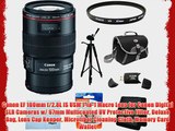 Canon EF 100mm f/2.8L IS USM 1-to-1 Macro Lens for Canon Digital SLR Cameras w/ 67mm Multicoated
