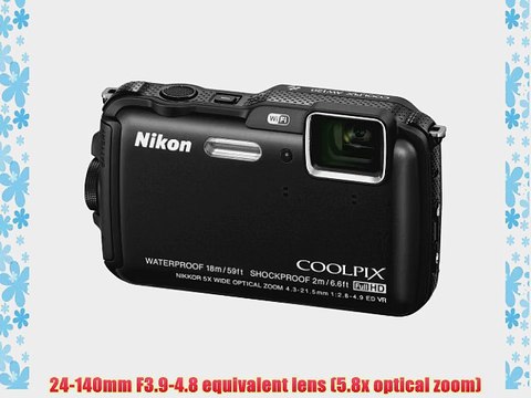 Nikon COOLPIX AW120 16.1 MP Wi-Fi and Waterproof Digital Camera with GPS and Full HD 1080p