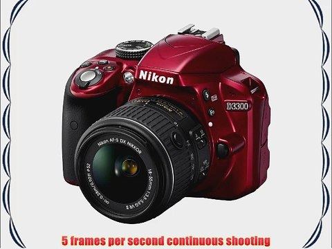 Nikon D3300 24.2 MP CMOS Digital SLR with AF-S DX NIKKOR 18-55mm f/3.5-5.6G VR II Zoom Lens