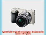 Sony Alpha a6000 Interchangeable Lens Camera with 16-50mm Power Zoom Lens (Silver)
