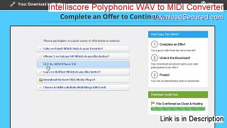 Intelliscore Polyphonic WAV to MIDI Converter Download Free (intelliscore polyphonic wav to midi converter 8.1 crack)