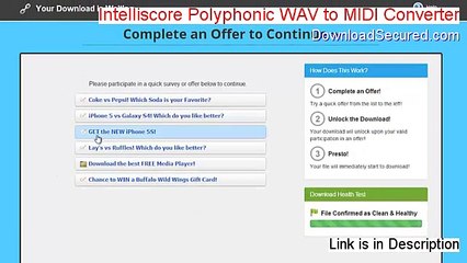 Intelliscore Polyphonic WAV to MIDI Converter Download Free (intelliscore polyphonic wav to midi converter 8.1 crack)