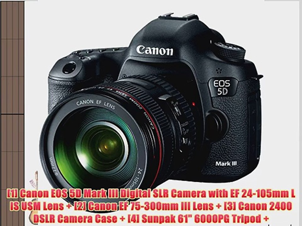 Canon EOS 5D Mark III Digital SLR Camera with EF 24-105mm L IS