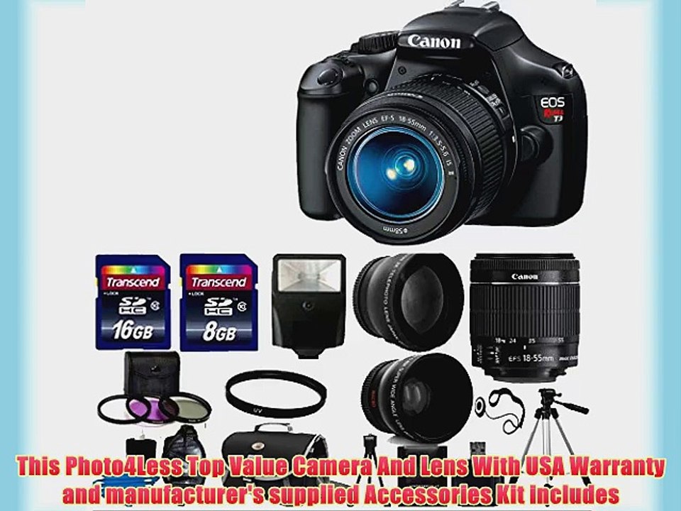 Canon EOS Rebel T3 12.2 MP CMOS Digital SLR with 18-55mm IS II Lens and EOS HD Movie Mode