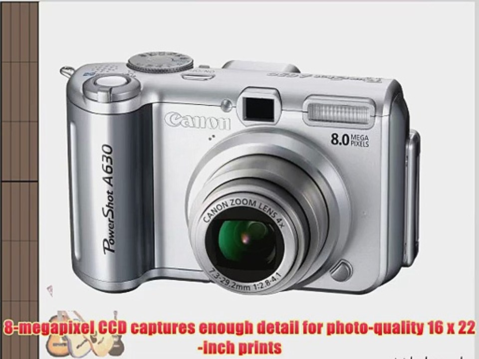 Canon PowerShot A630 8MP Digital Camera with 4x Optical Zoom