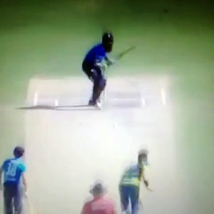 Moeen Ali's cover drive of Johnson.
