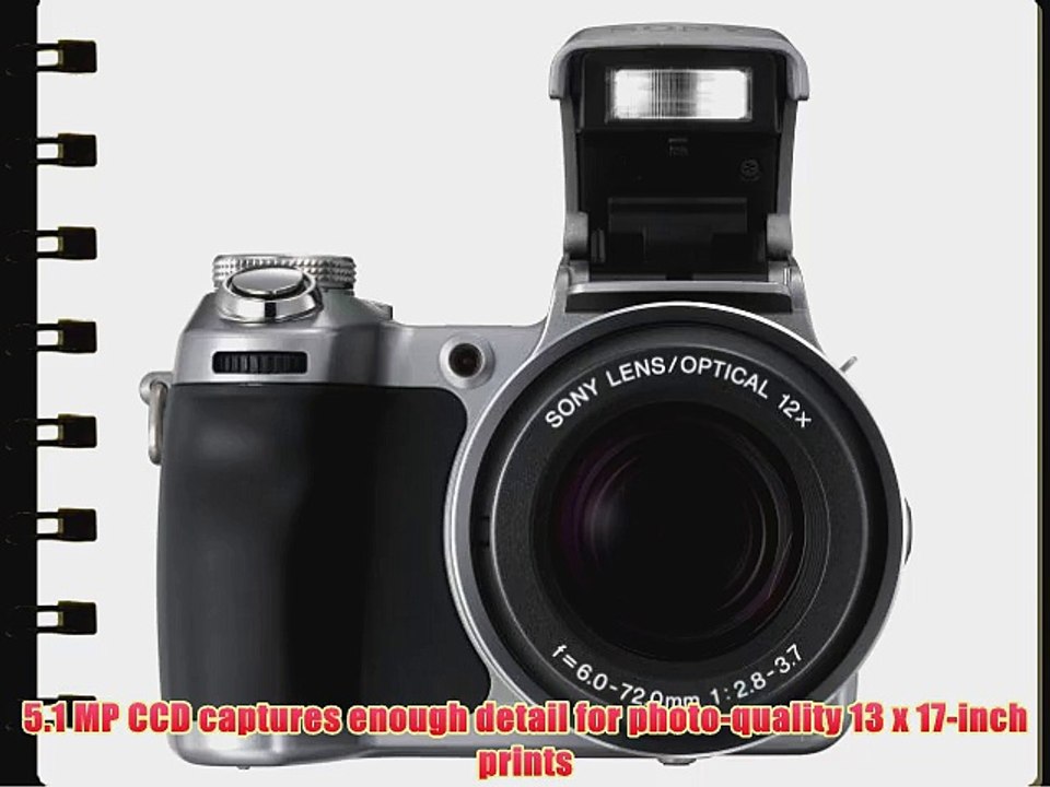 Sony Cybershot DSCH1 5.1MP Digital Camera with 12x Steady Shot Zoom