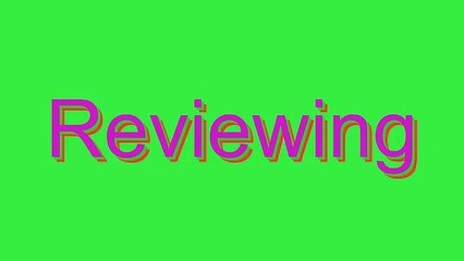 How to Pronounce Reviewing