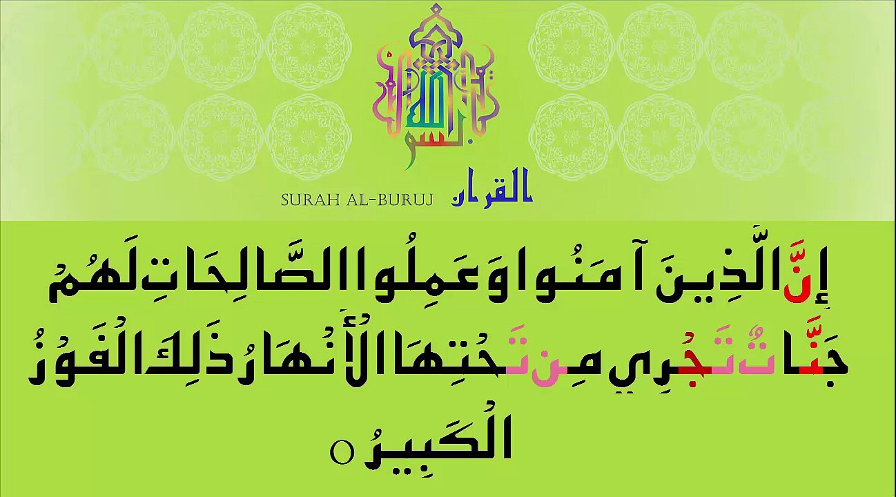 Chapter 85 Surrah Al-Buruj