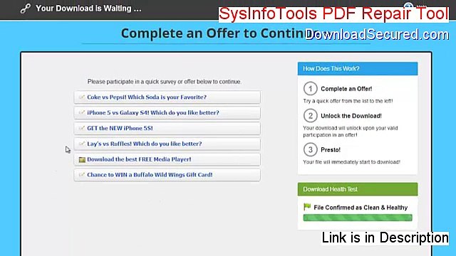 SysInfoTools PDF Repair Tool Serial [Legit Download 2015]