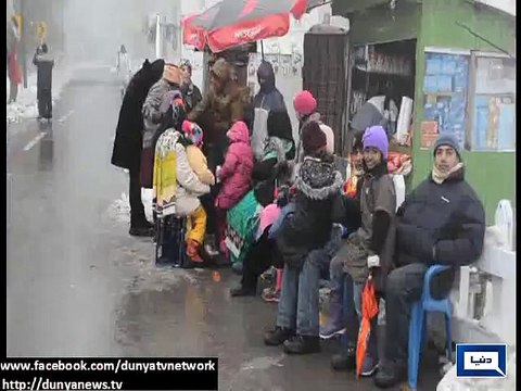 Dunya News-Snow covered mountains present beautiful view