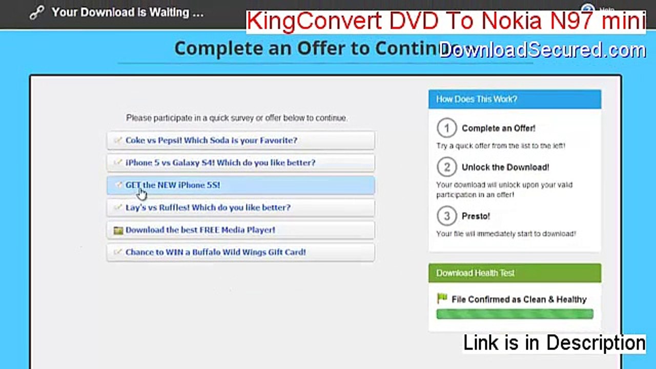 KingConvert DVD To Nokia N97 mini Download - Instant Download [2015]
