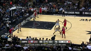 Blake Griffin Monster Dunk - Clipper vs Spurs - January 31, 2015 - NBA Season 2014-15