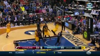 LeBron James Throws It Down - Cavaliers vs Timberwolves - January 31, 2015 - NBA Season 2014-15