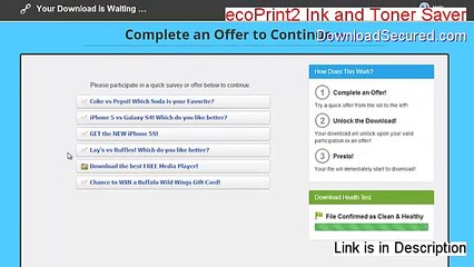 ecoPrint2 Ink and Toner Saver Free Download [Legit Download 2015]