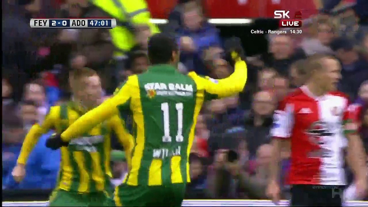 Mike van Duinen 2:1 | Feyenoord - ADO Den Haag 01.02.2015 HD