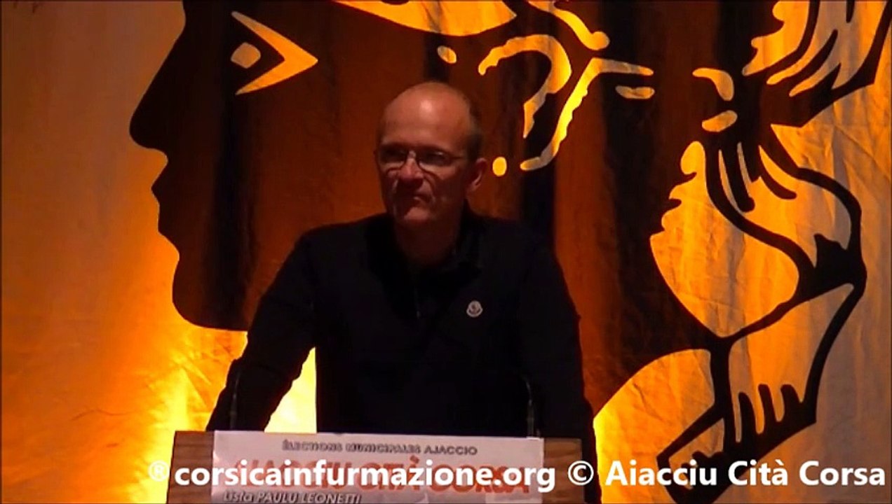 #corse Intervention de Jean Paul Carrolaggi MEETING Aiacciu Cità Corsa 210115