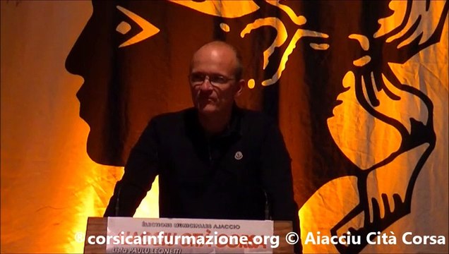 #corse Intervention de Jean Paul Carrolaggi MEETING Aiacciu Cità Corsa 210115
