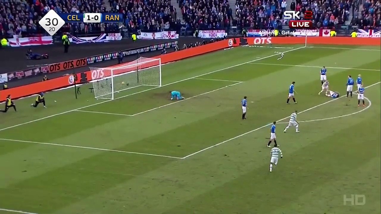 Kris Commons 2:0 Fantastic Goal | Celtic - Rangers 01.02.2015 HD