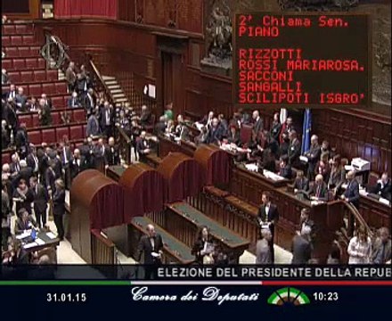 Roma - Sergio Mattarella eletto Presidente della Repubblica - Votazione (31.01.15)