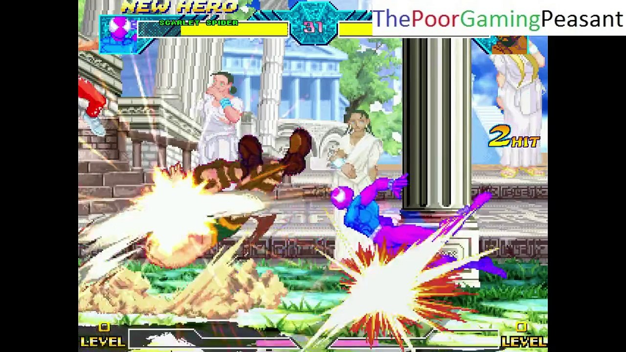 Scarlet Spider-Man VS Hercules-0V96 In A DC VS Marvel MUGEN Edition Match / Battle / Fight