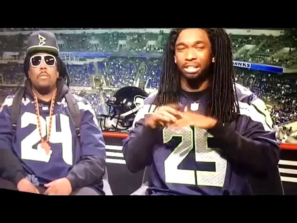 Marshawn Lynch and Richard Sherman SNL Saturday night live